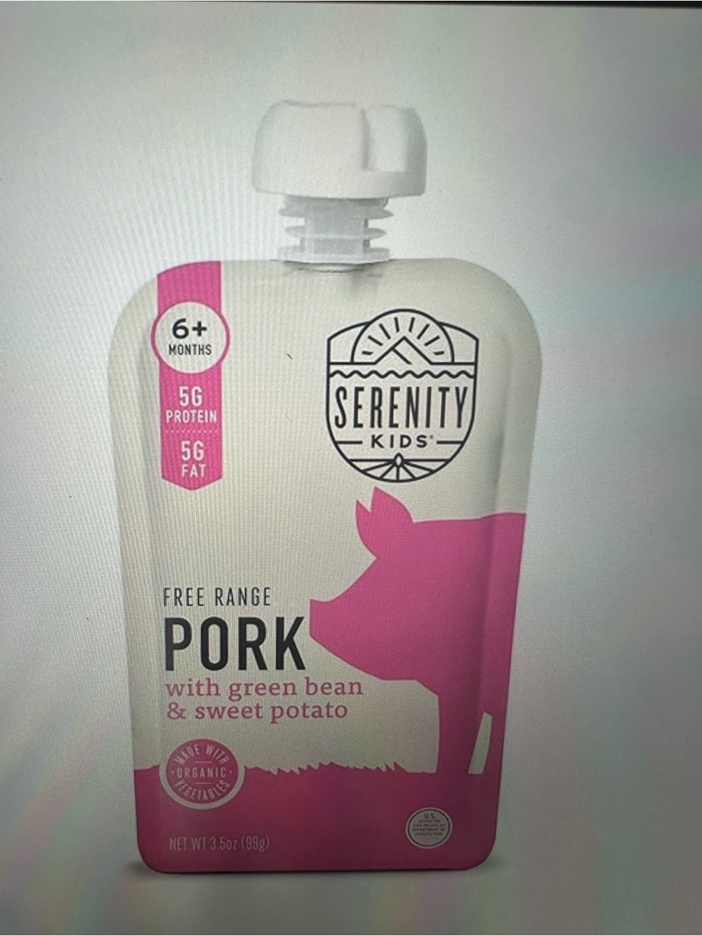 Serenity Kids Free Range Pork Pouches 12 pack